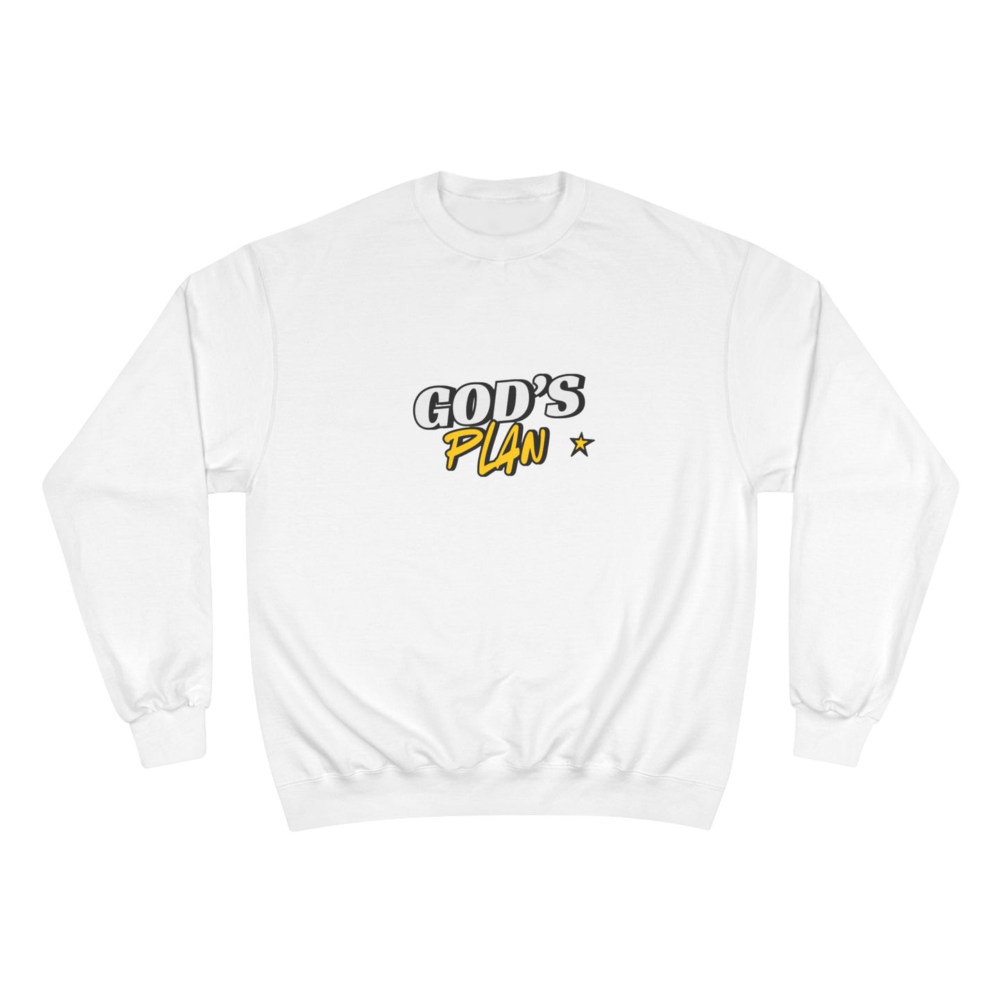God's Plan Champion Sweatshirt | Unisex Cozy Pullover, Inspirational Gift, Motivational Apparel, Streetwear Fashion, Everyday Comfort
