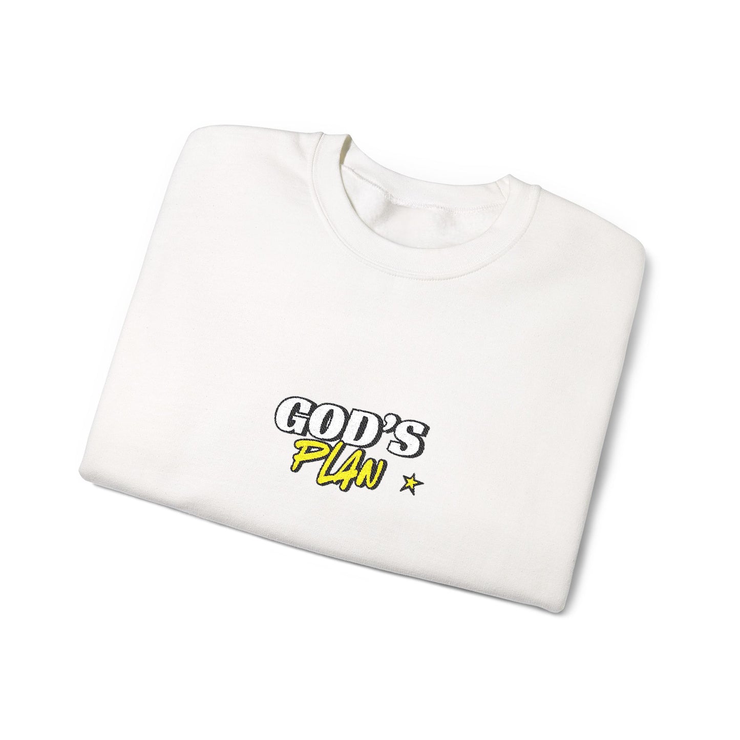 God's Plan Crewneck Sweatshirt, Cozy Unisex Sweatshirt, Inspirational Gift, Relaxed Fit, Everyday Casual Wear, Christian Apparel