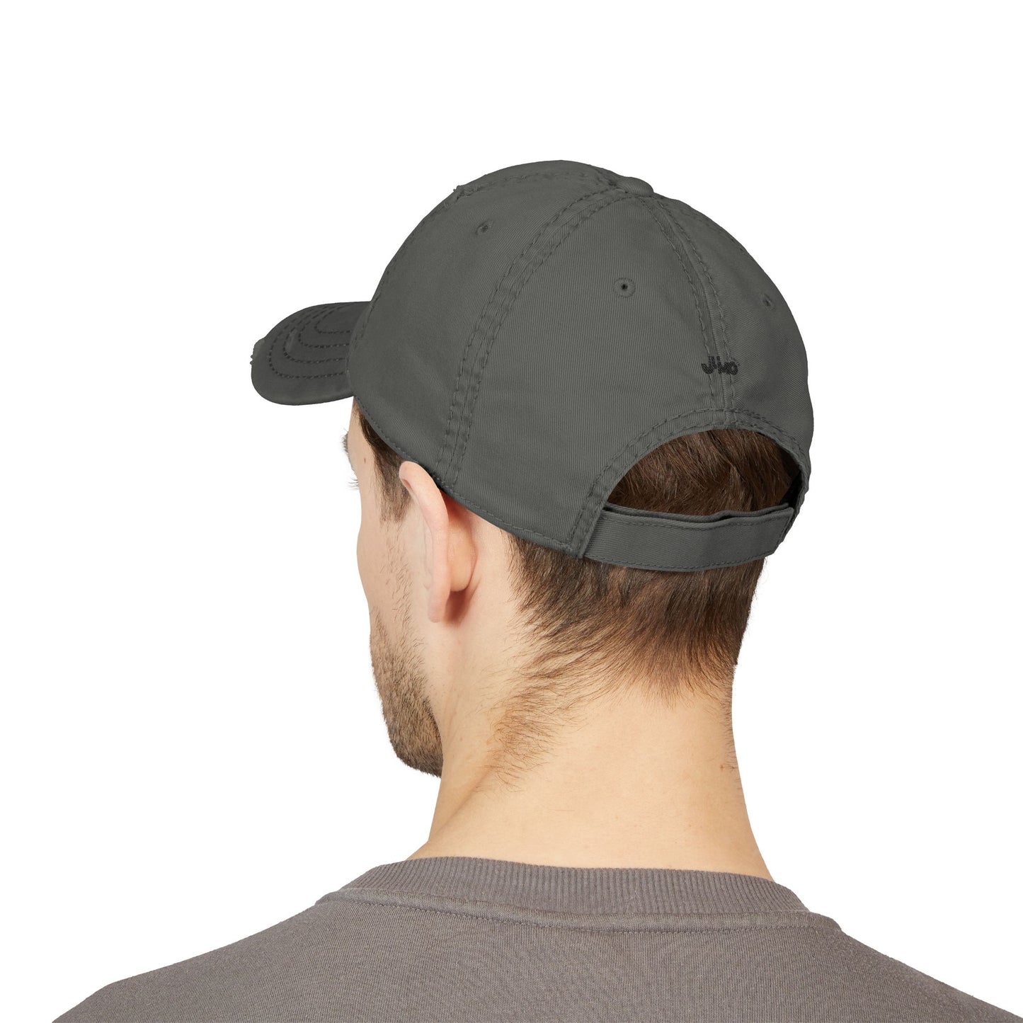 Distressed Cap Hat with Embroidery - Believe in Yourself
