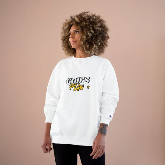God's Plan Champion Sweatshirt | Unisex Cozy Pullover, Inspirational Gift, Motivational Apparel, Streetwear Fashion, Everyday Comfort