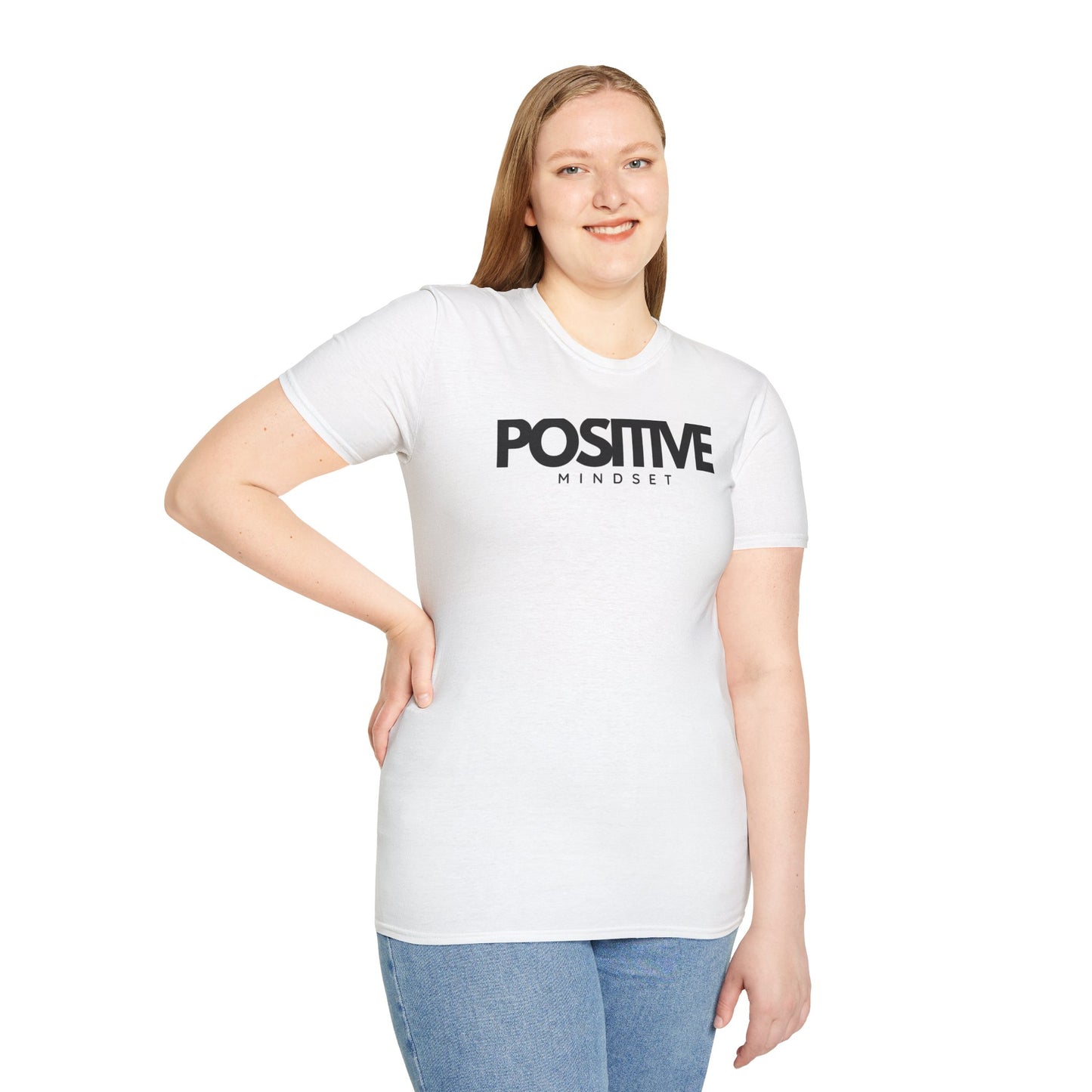 Positive Mindset Unisex Softstyle T-Shirt, Motivational Tee, Everyday Wear, Gift Idea, Affirmation Shirt, Casual Outfit