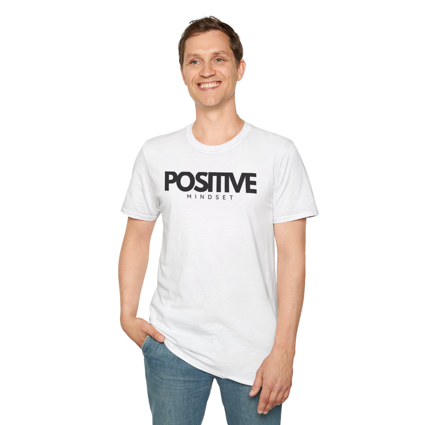 Positive Mindset Unisex Softstyle T-Shirt, Motivational Tee, Everyday Wear, Gift Idea, Affirmation Shirt, Casual Outfit