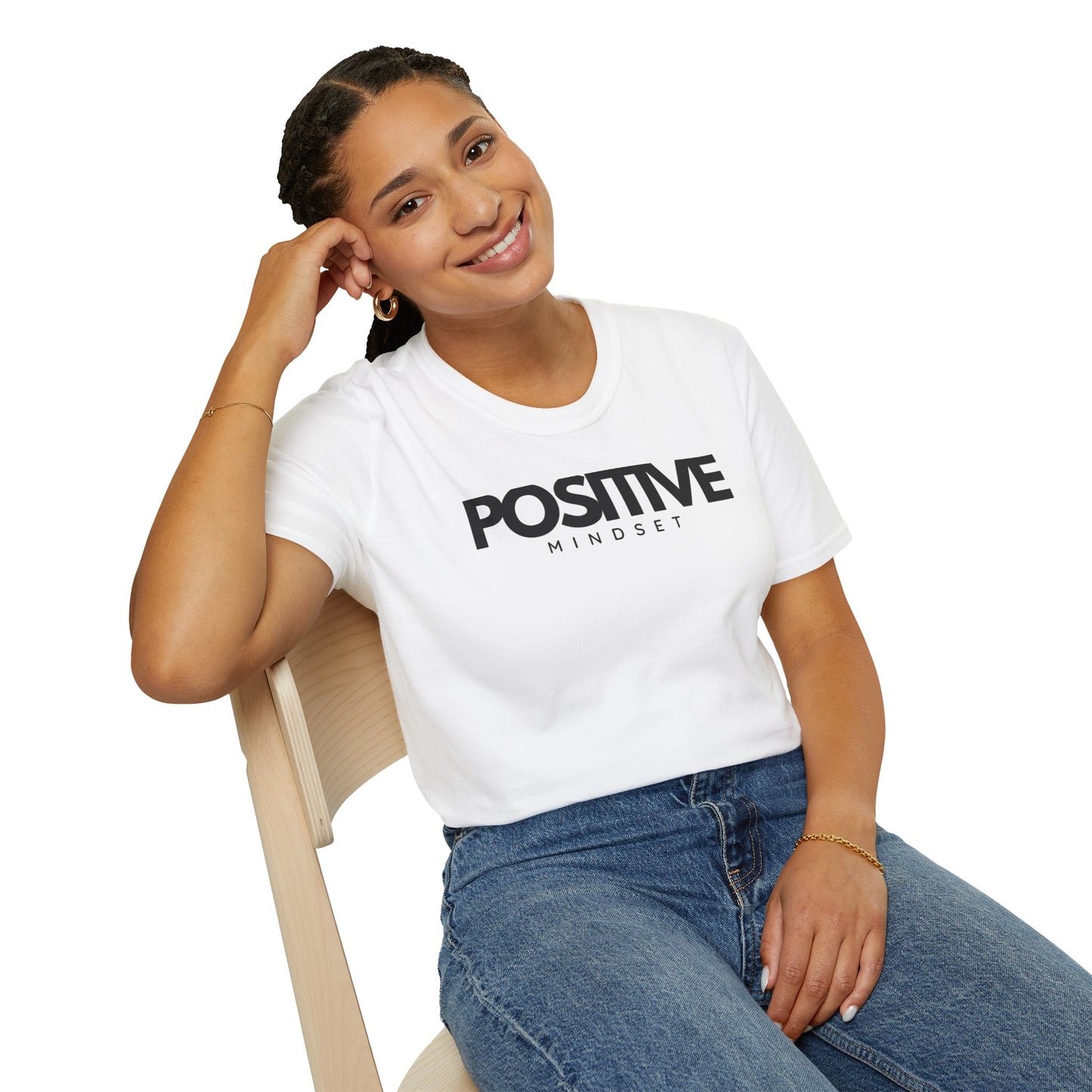 Positive Mindset Unisex Softstyle T-Shirt, Motivational Tee, Everyday Wear, Gift Idea, Affirmation Shirt, Casual Outfit